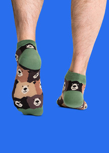 Цветные носки JNRB: Носки Медведь в теремке