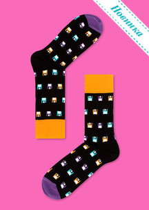 Цветные носки Funny Socks: Чемодан модных носков (с 21 парой)