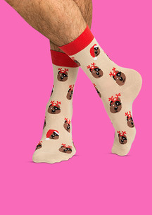 Цветные носки JNRB: Носки Собака-улыбака