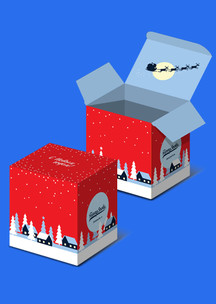 Funny Socks: Коробка С новым 2026 годом для 4 пар