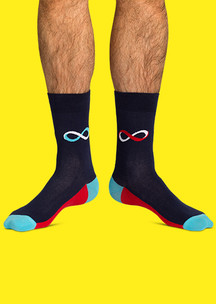 Цветные носки JNRB: Носки Бесконечность