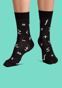 Цветные носки JNRB: Носки Великий математик