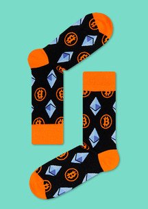 Цветные носки JNRB: Носки Криптовалютные