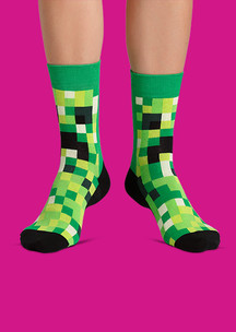Цветные носки JNRB: Носки Пиксельная морда