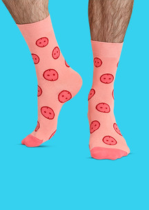 Цветные носки JNRB: Носки Пятачки-розеточки