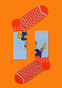 Цветные носки JNRB: Носки Строителя
