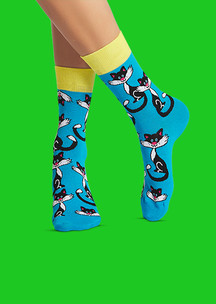 Цветные носки JNRB: Носки Хитрый кот