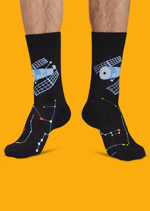 Мужские черные носки FunnySocks