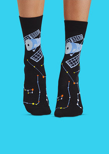 Женские черные носки FunnySocks