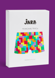 Цветные носки JNRB: Трусы боксеры Тетрис