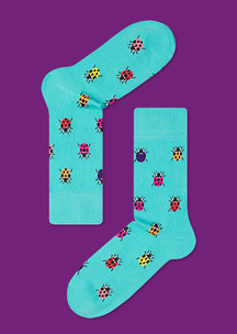 С букашками JNRB: Носки Цветной клещ