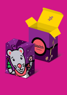 Подарочная упаковка Funny Socks: Коробка Год Металлической Крысы для 2 пар