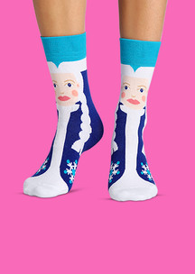 Цветные носки JNRB: Носки Снегурочка