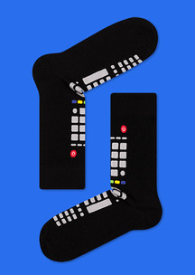 Крутые черные носки  FunnySocks