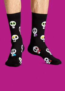Мужские черные носки FunnySocks