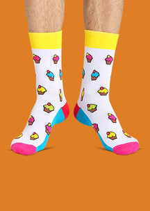 Мужские носки с капкейками FunnySocks