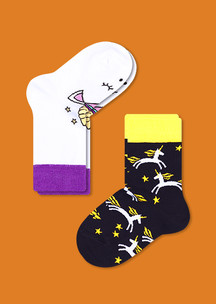 Детские носки JNRB: Носки детские (2 пары) Рожки Единорожки