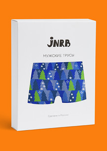 Цветные носки JNRB: Трусы боксеры Ёлки-иголки