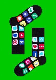 С символами JNRB: Носки Модный смартфон