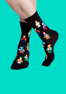 Цветные носки JNRB: Носки Минифигурки