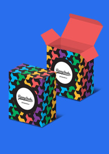 Разноцветные Funny Socks: Коробка Гамла-Стан для 2-х пар