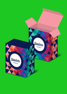 Розовые Funny Socks: Коробка Сукхумвит для 2-х пар