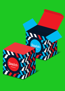С орнаментом Funny Socks: Коробка Монмартр для 4-х пар