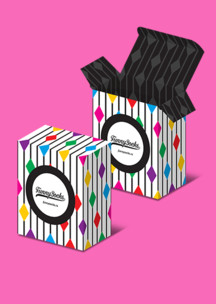 Подарочная упаковка Funny Socks: Коробка Палатин для 2-х пар
