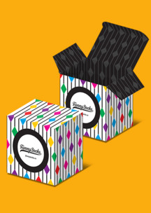 Строгий стиль (геометрия) Funny Socks: Коробка Палатин для 4-х пар