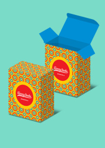 Подарочная упаковка Funny Socks: Коробка Сохо для 2-х пар