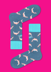 Цветные носки JNRB: Носки А дельфины умные