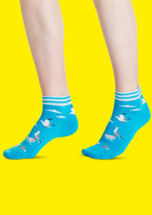 Цветные носки JNRB: Носки Чайки над водой