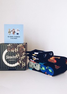 Funny Socks: Коробка Мастер маскировки для 4-х пар носков