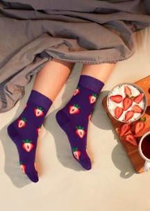 Цветные носки JNRB: Носки Клубничные дольки