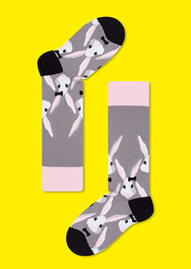 Цветные носки JNRB: Гольфы Розовые кролики