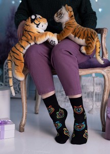 Цветные носки JNRB: Носки Цветные тигры