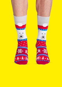 Цветные носки JNRB: Носки Мишки в свитере