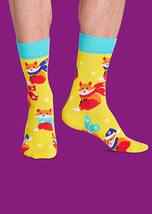 Цветные носки JNRB: Носки Лисовые