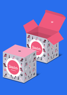 Подарочная упаковка JNRB: Коробка Туфельки принцессы для 4-х пар