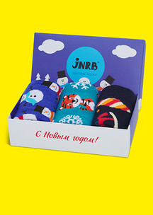 Новогодние носки JNRB: Набор Снеговик