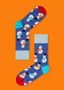 Цветные носки JNRB: Набор Снеговик