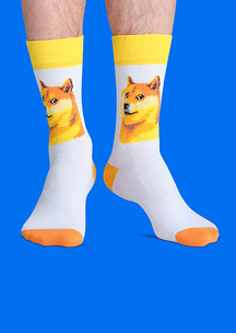 Цветные носки JNRB: Носки Doge