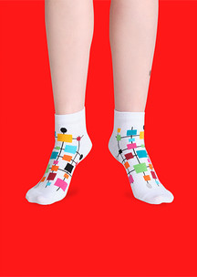 Цветные носки JNRB: Носки Графичные