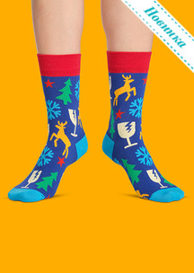 Цветные носки JNRB: Носки Все про Новый год