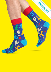 Цветные носки JNRB: Носки Все про Новый год