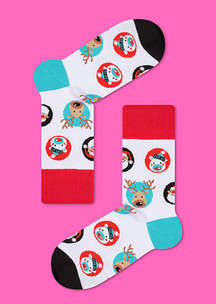 В горошек JNRB: Носки Новогодние шары