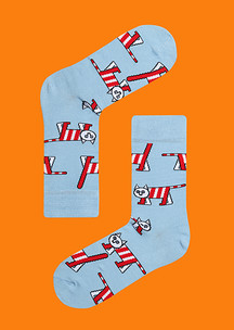 Абсурдные JNRB: Носки Кот полосатый