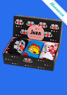 Цветные носки JNRB: Набор Влюбленные еноты