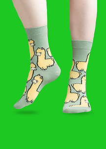 Цветные носки JNRB: Носки Мама мыла ламу