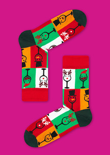 С едой и напитками JNRB: Носки Родился тост